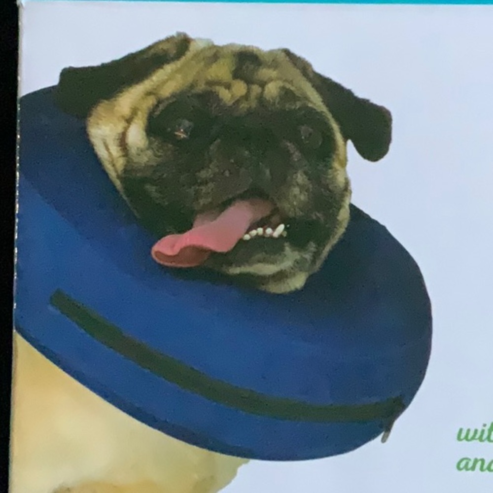 Dog calming protective inflatable collar (new in box)